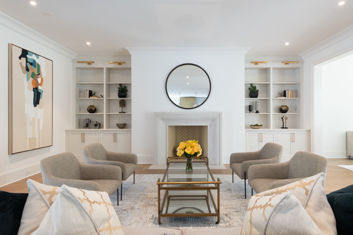 After staging — Alpharetta living room by Design2Sell