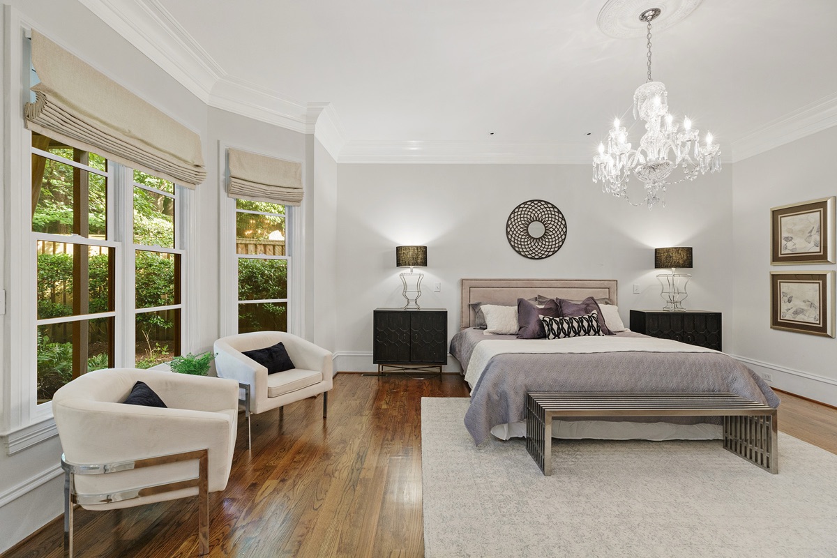 After staging — Sandy Springs bedroom by Design2Sell